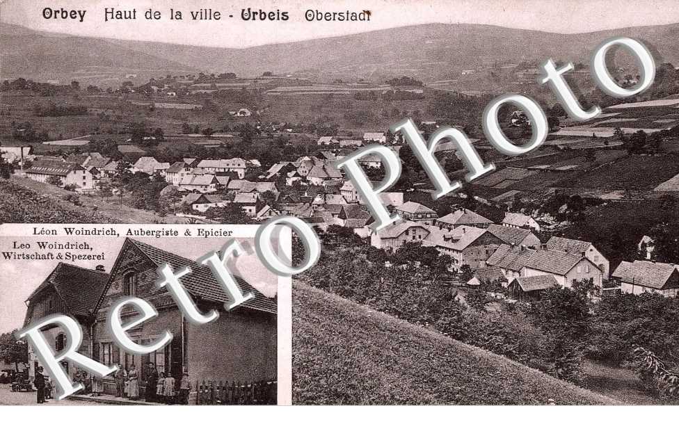 HAUTE DE LA VILLE Urbeis Oberstadt  Leon Woindrich Aubergiste et epicier