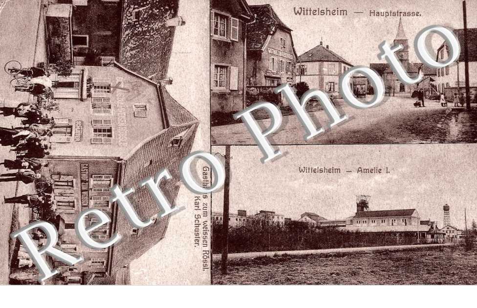Hauptstrasse Gasthaus zum Weissen Rossi Karl Schuster -  Amelier L.