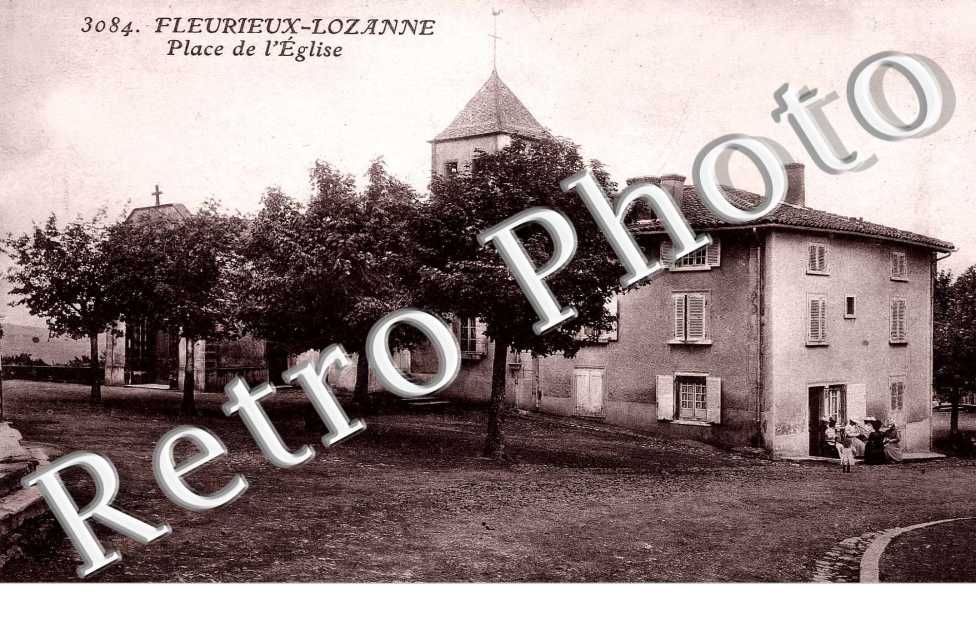FLEURIEUX-LOZANNE  - PLACE DE L'EGLISE