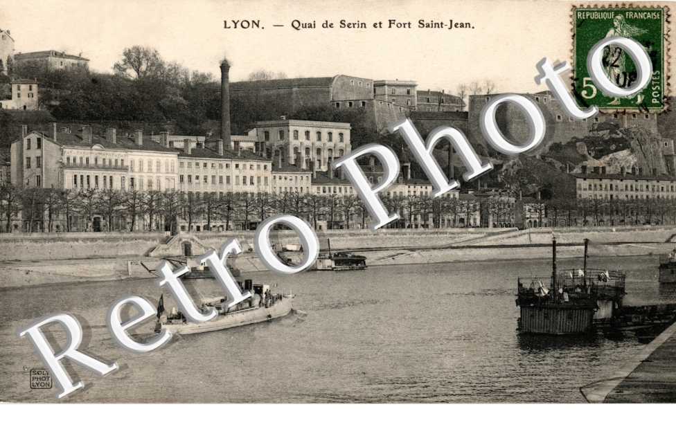 quai de Serin et fort Saint-Jean