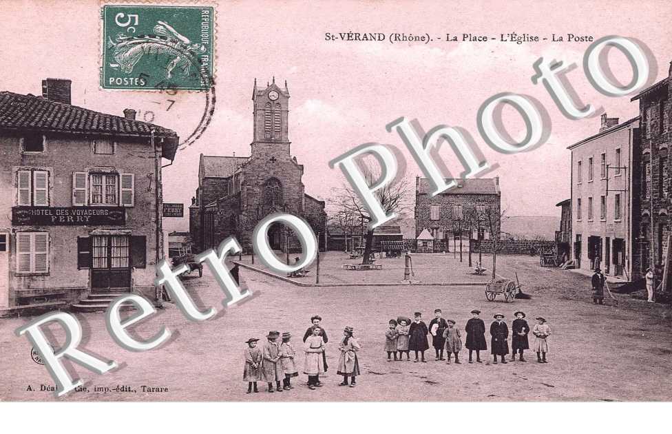 La place - l&#039;eglise - La poste
