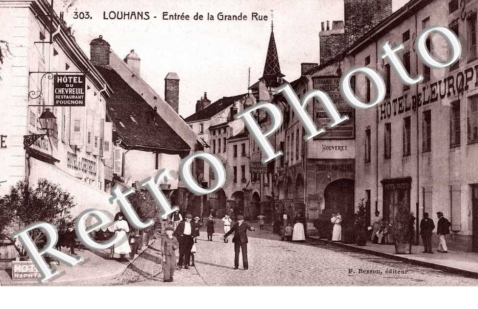 Entree de la grande rue - hotel du chevreuil restaurant Fougnon  Hotel de l&#039;Europe