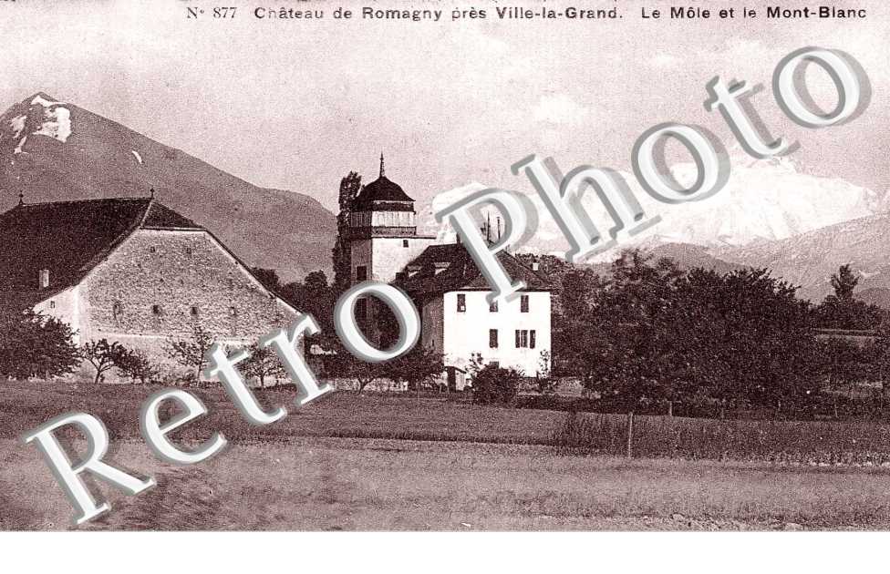 Chateau de Romagny, le Mole et le Mont Blanc