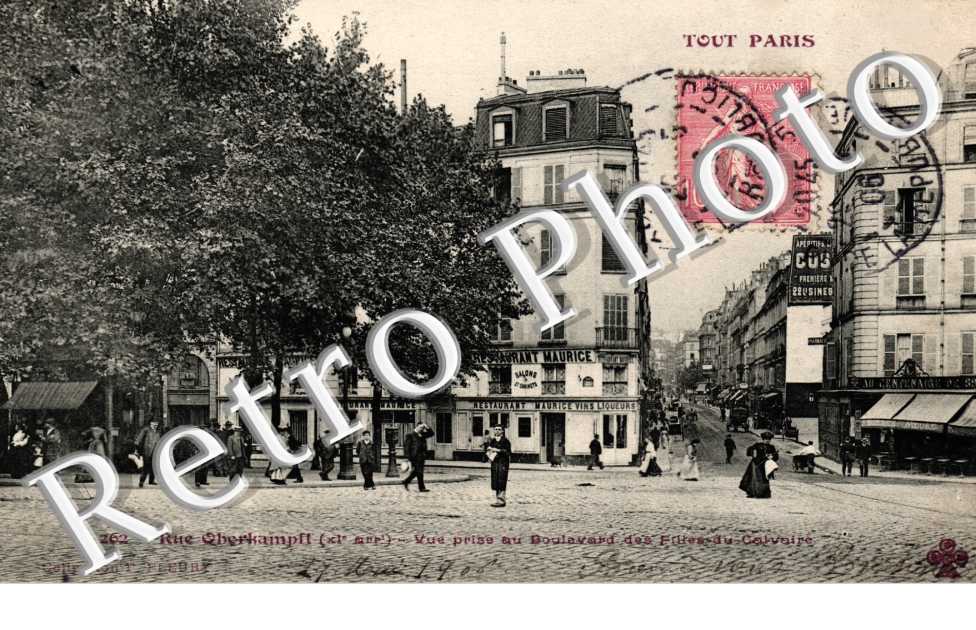 Rue Oberkampf Vue prise au boulevard des Filles du Calvaire
