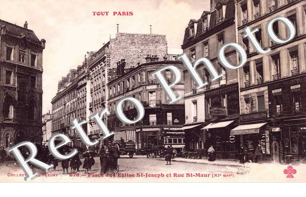PLACE DE L&#039;EGLISE SAINT JOSEPH ET RUE SAINT MAUR