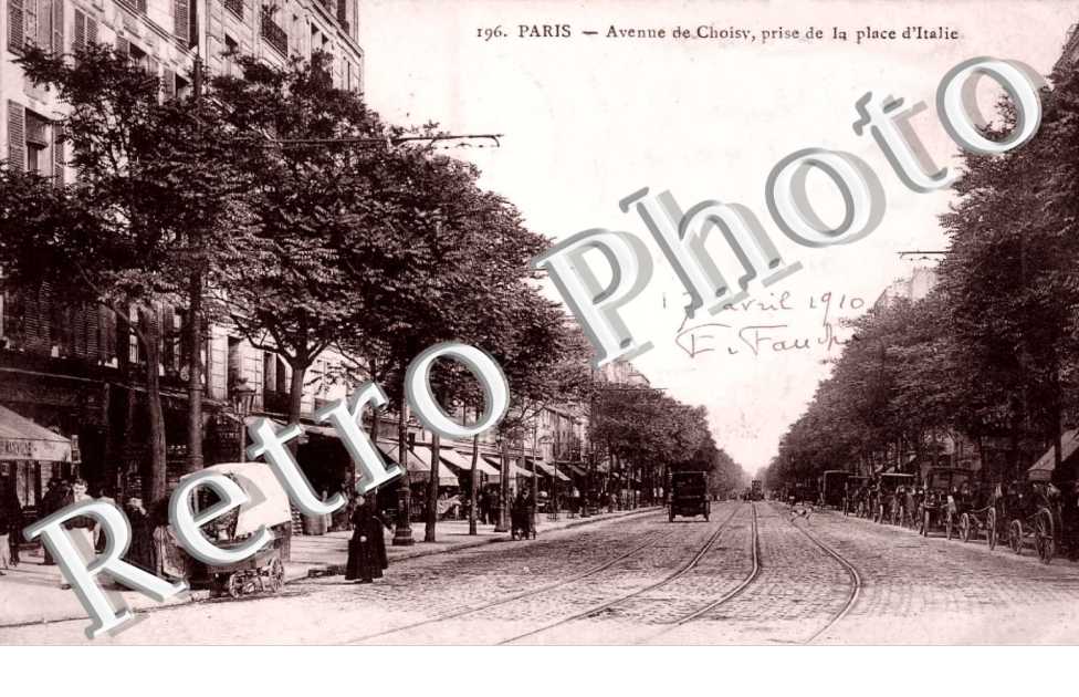 avenue de Choisy prise de la place d&#039;Italie
