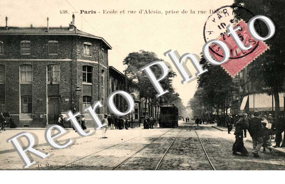 Ecole et rue d&#039;Alésia