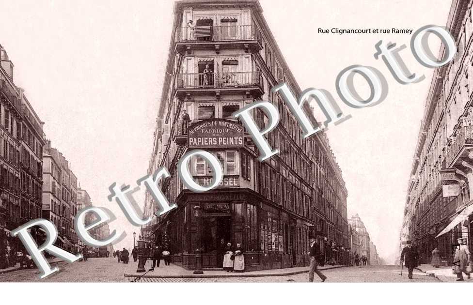 Rue Clignancourt et rue Ramey