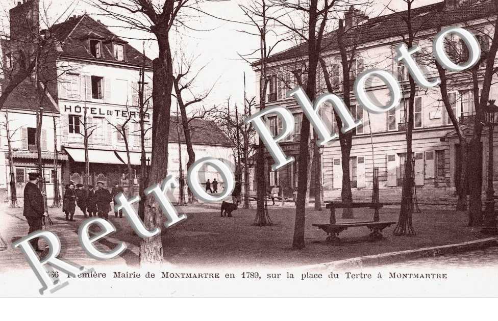 Premiere Mairie de MOnmartre en 1789 place du Tertre