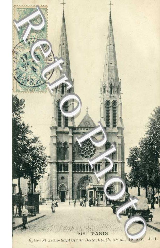 EGLISE SAINT JEAN BAPTISTE DE BELLEVILLE