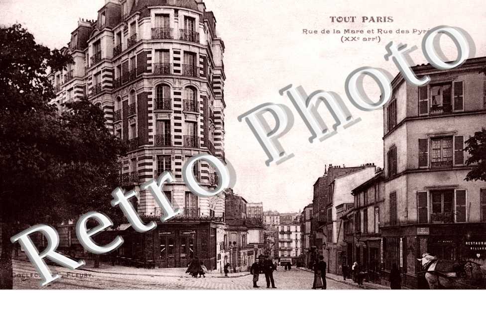 Rue de la Mare et rue des Pyrénées