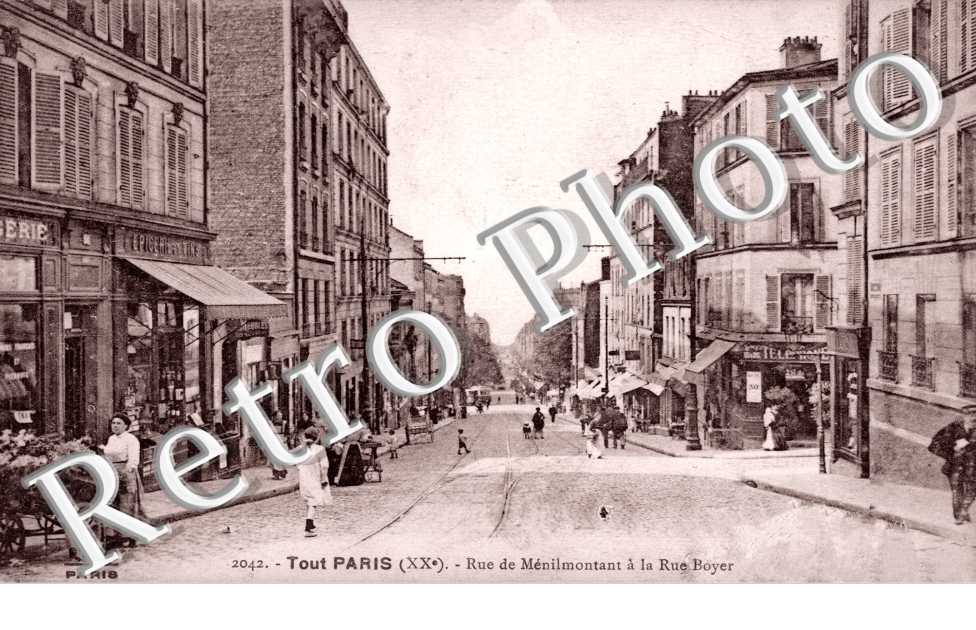 Rue de Ménilmontant à la rue Boyer