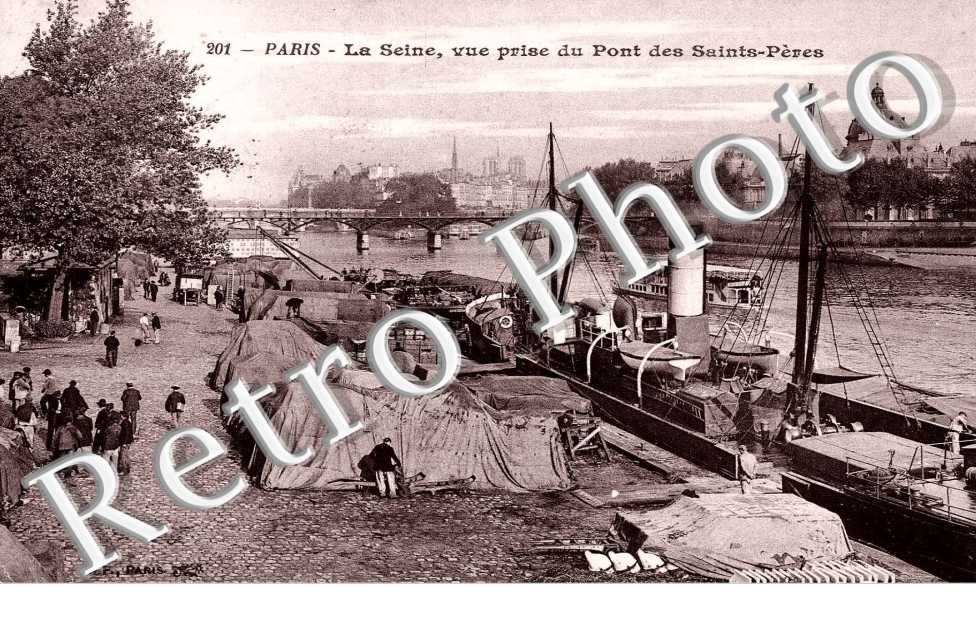 LA SEINE VUE PRISE DU  pont des Saints Peres