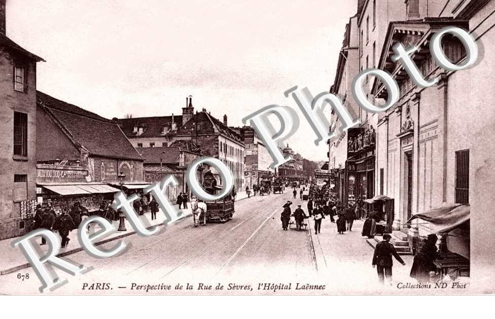 PARIS PERSPECTIVE RUE SEVRES HOPITAL LAENNEC