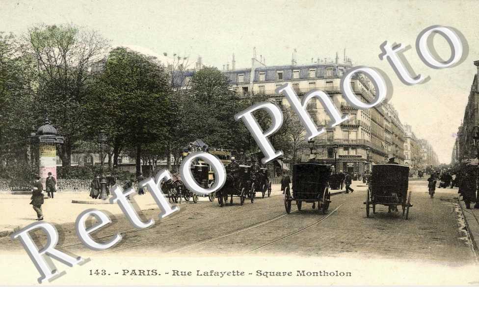 Rue Lafayette - square Montholon