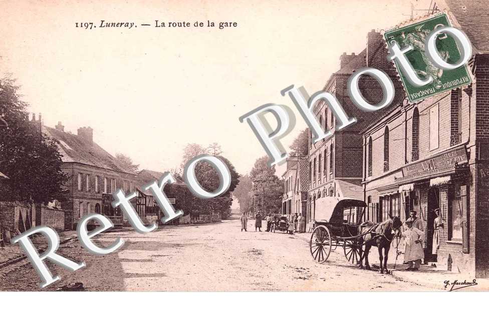 La route de la gare - attelage de cheval