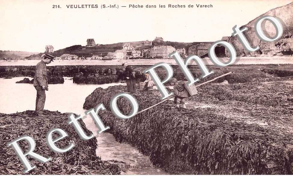 Peche dans les roches de Varech