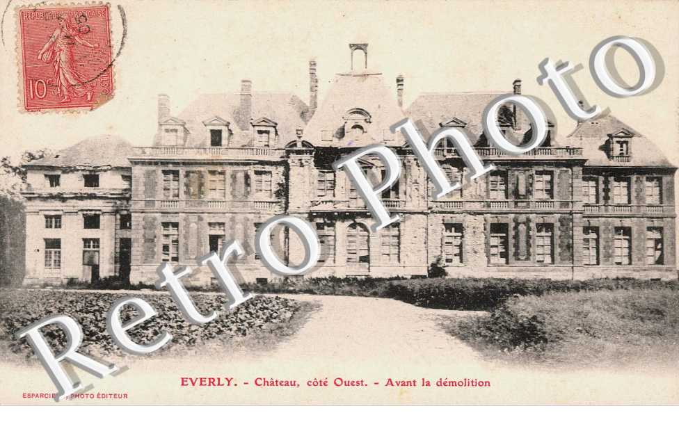 chateau, cote ouest, avant la demolition