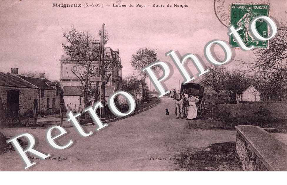 Route de Nangis - entree du pays