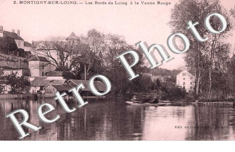 LES BORDS DU LOING A LA VANNE ROUGE
