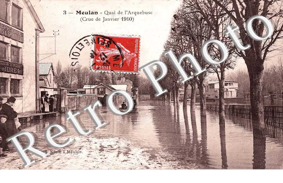 Quai de l&#039;Arquebuse - Crue de Janvier 1910