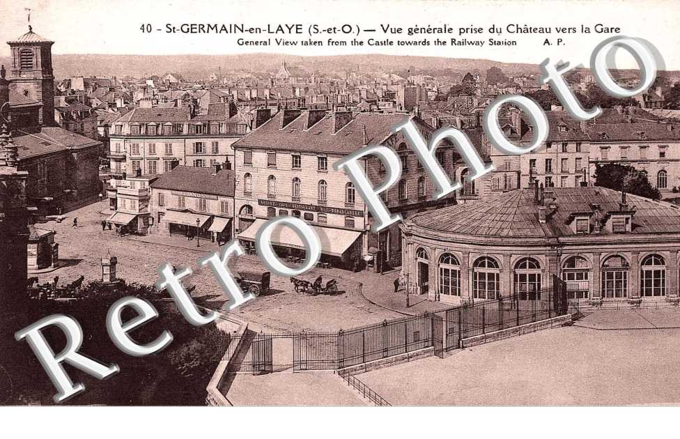 vue generale prise du  Chateau vers la gare