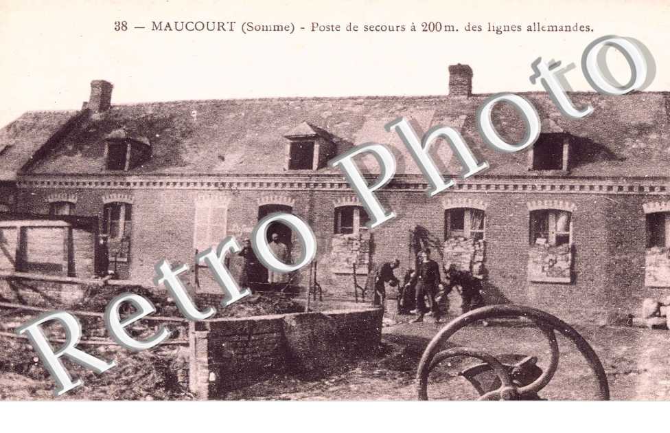 poste de secours a 200 m des lignes allemandes