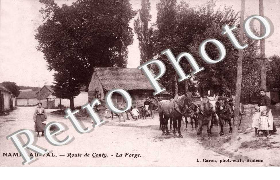 Namps au Val, Route de Conty, la Forge