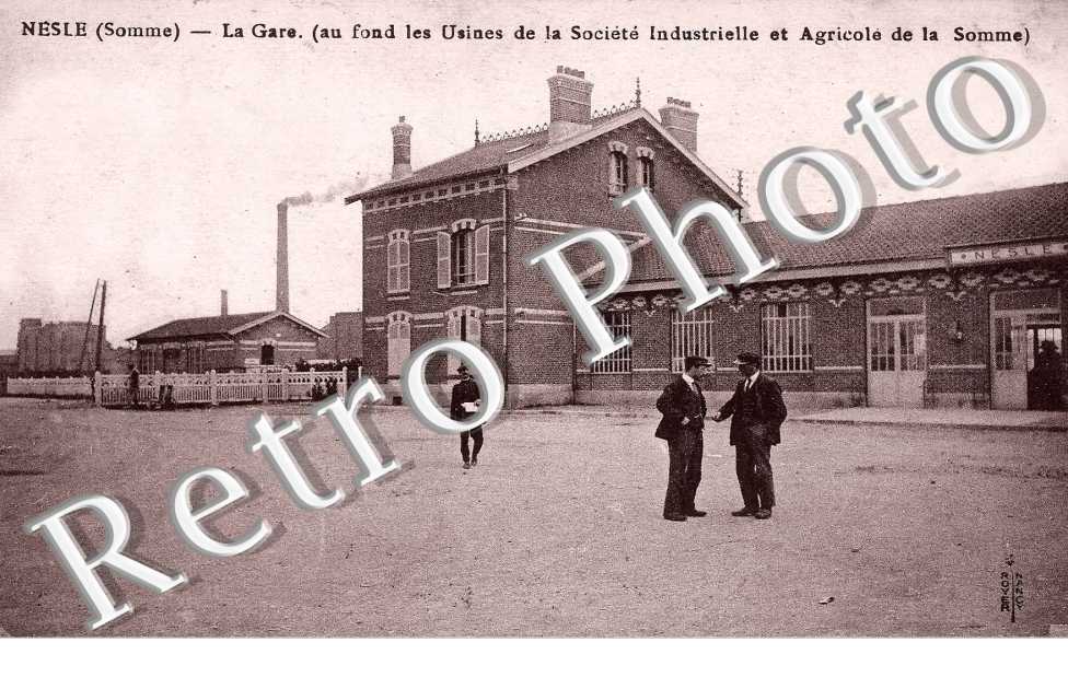La gare et les usines de la Societe industrielle et agricole de la Somme