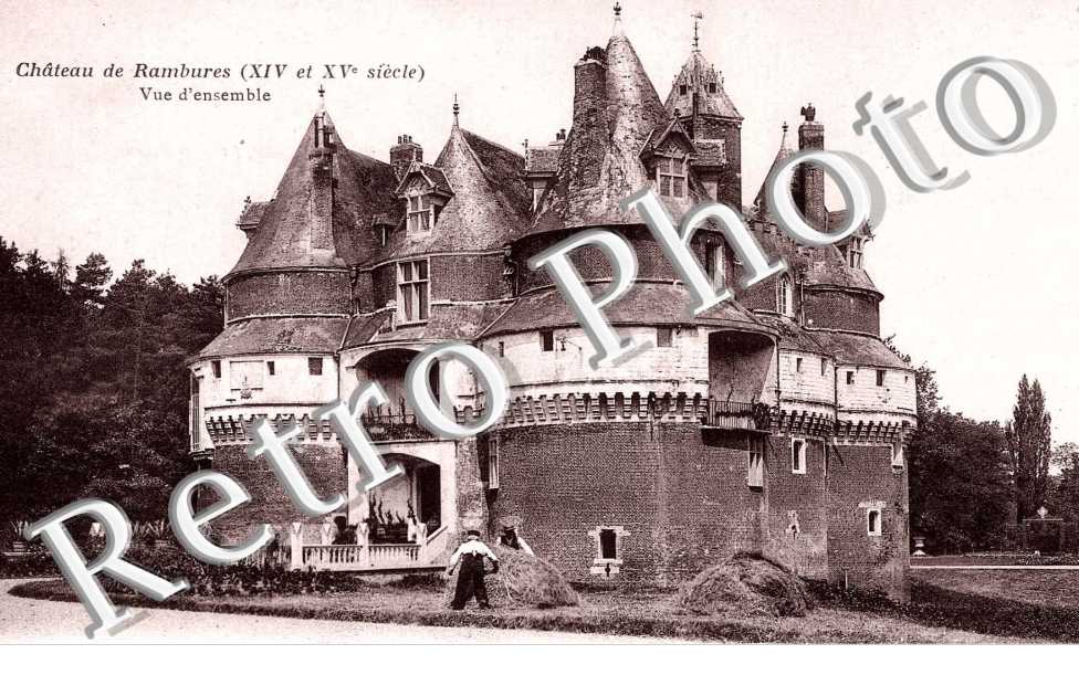 le chateau de Rambures, vue d&#039;ensemble
