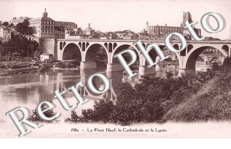 le pont neuf, la cathedrale et le lycee