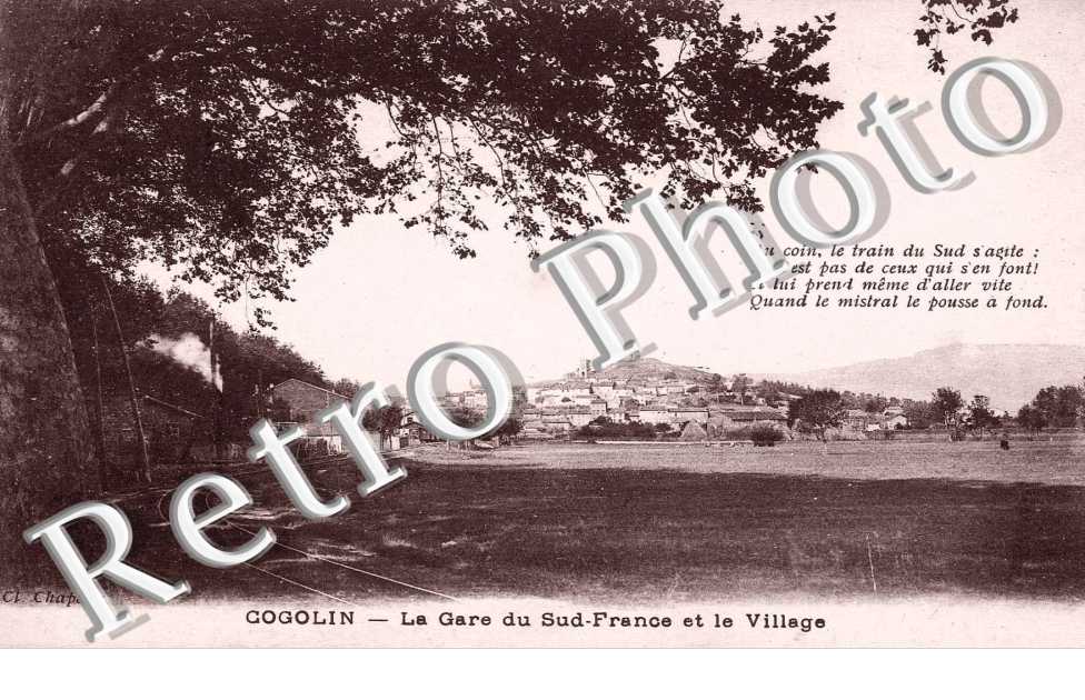 La gare du Sud-France et le village