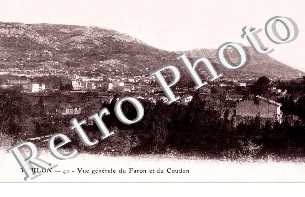 vue générale du Faron et du Coudon
