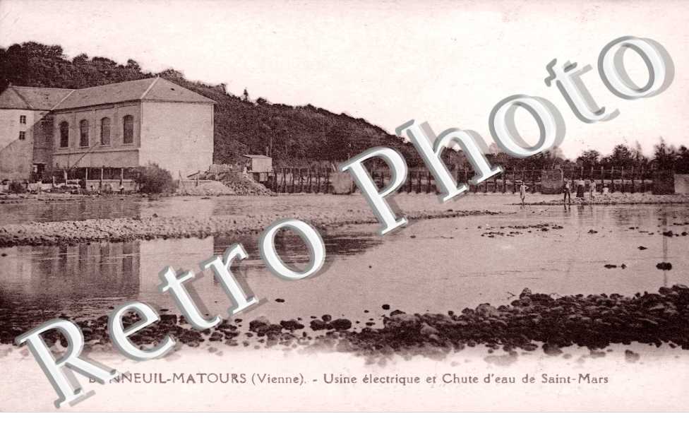 usine ectrique et chute d'eau de Saint-Mars