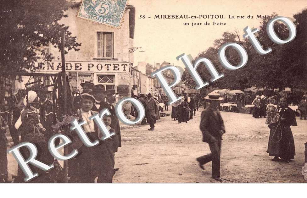 la rue du Mail un jour de foire