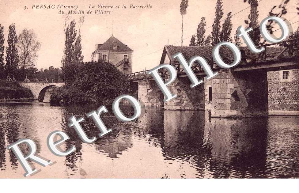La Vienne et la Passerelle du Moulin de Villars