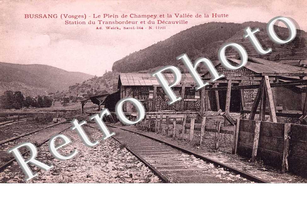 le Plein de Champey et la vallee de la Hutte - Station du Transbordeur et du Decauville