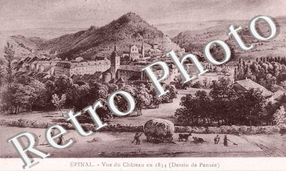 Vue du chateau en 1834 (dessin de pensee)
