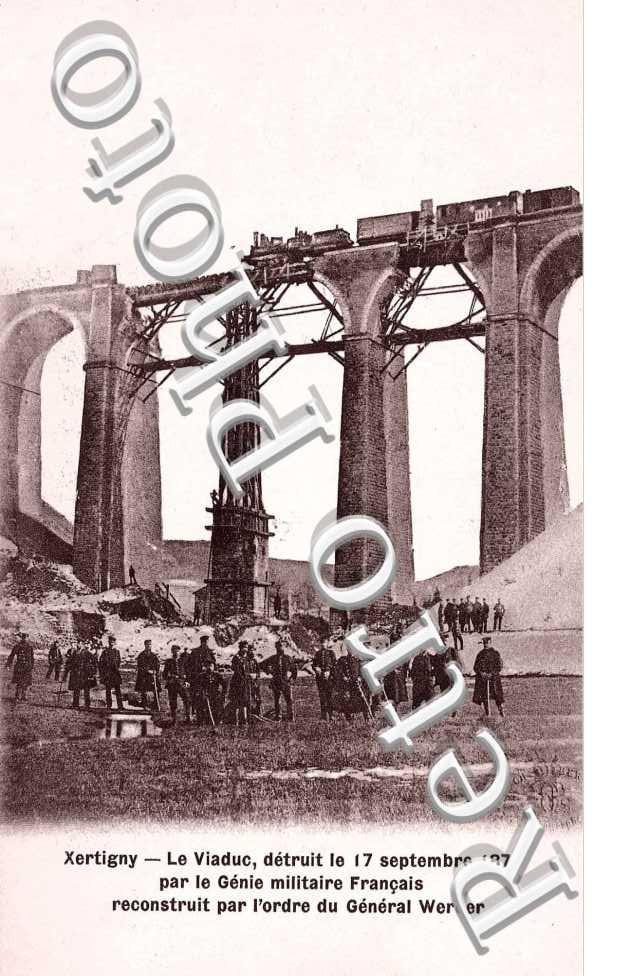 e viaduc detruit le 17 septembre 1870 par le genie militaire francais reconstruit  par l&#039;ordre du General W