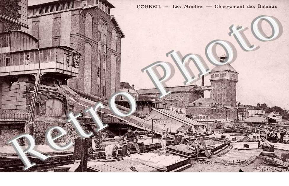 les moulins chargement des bateaux