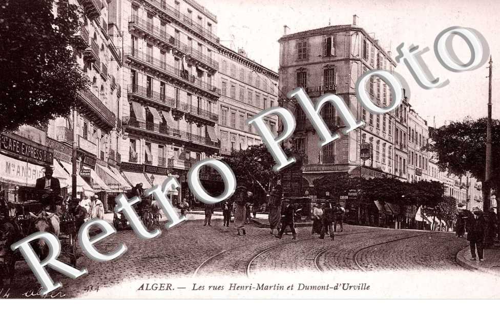 les rues Henri-Martin et Dumont d'Urville