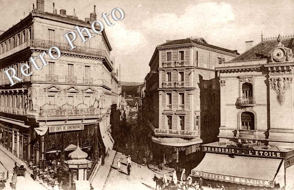 la rue Nationale, l&#039;hôtel de Paris et le Grand-Hôtel