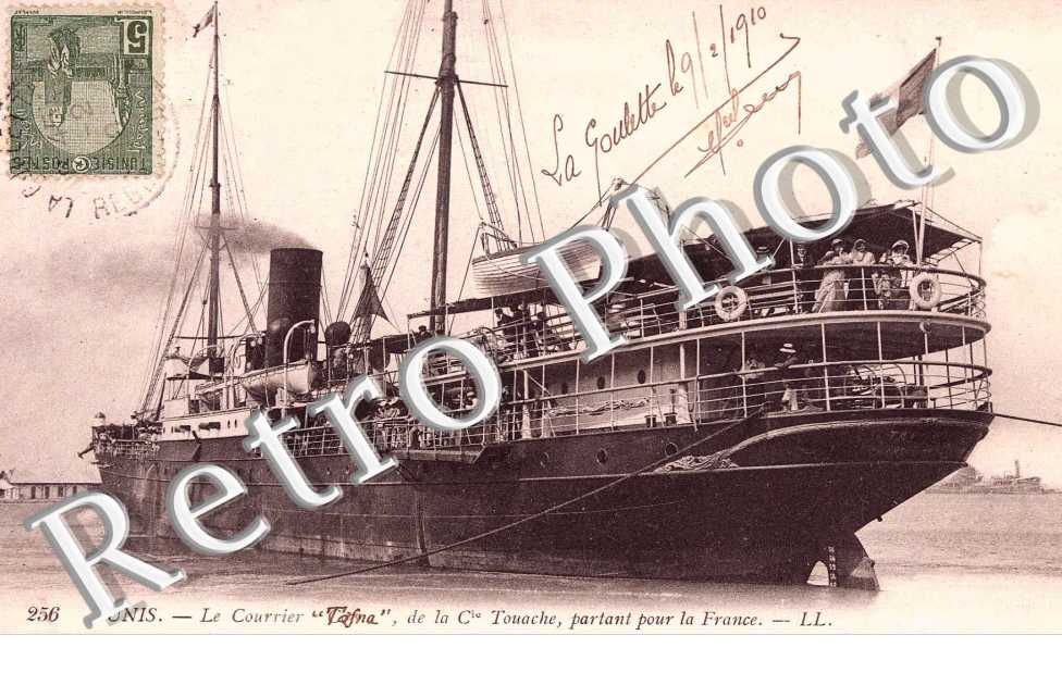 Le courrier "Tafna", de la Cie Touache partant pour la France