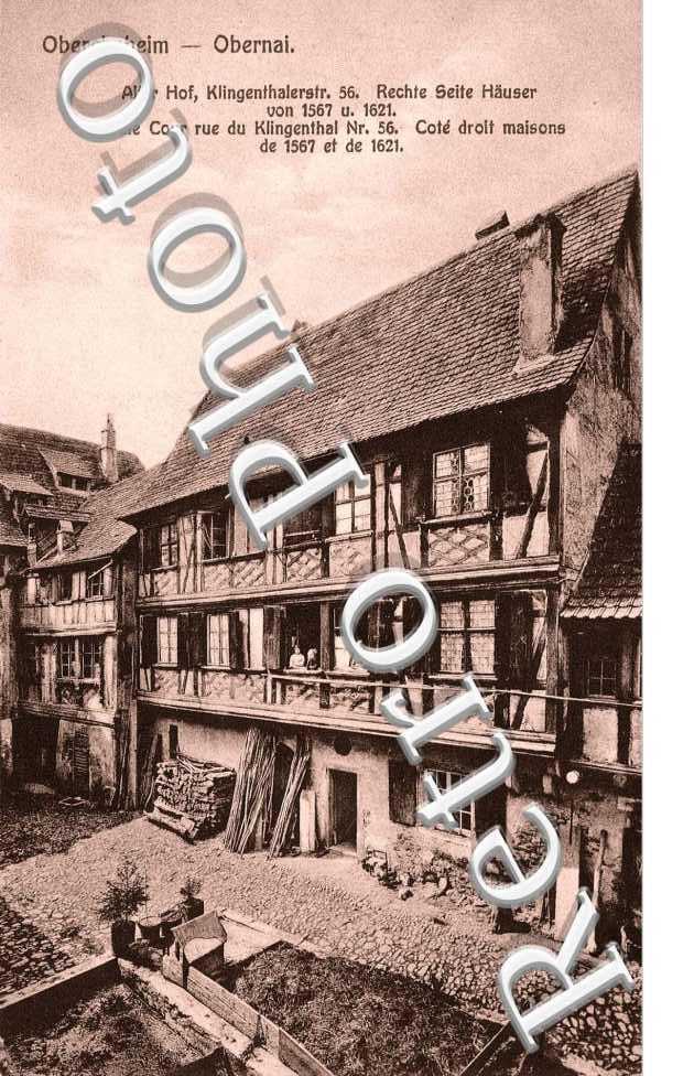 Vieille cour Rue de Klingenthal nr. 56 - cote droit, maison de 1567 et de 1621