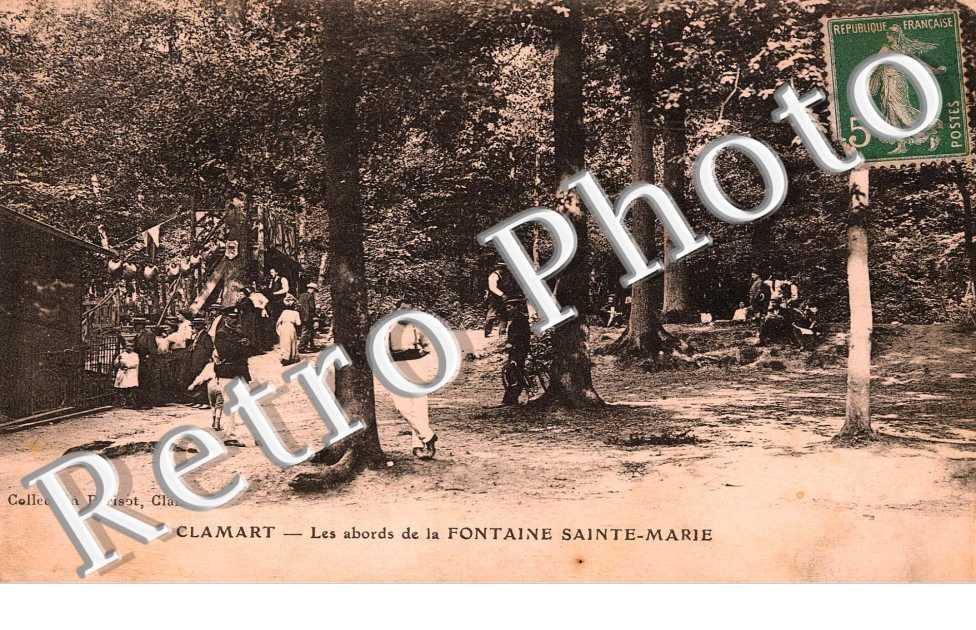 Les abords de la fontaine Sainte Marie