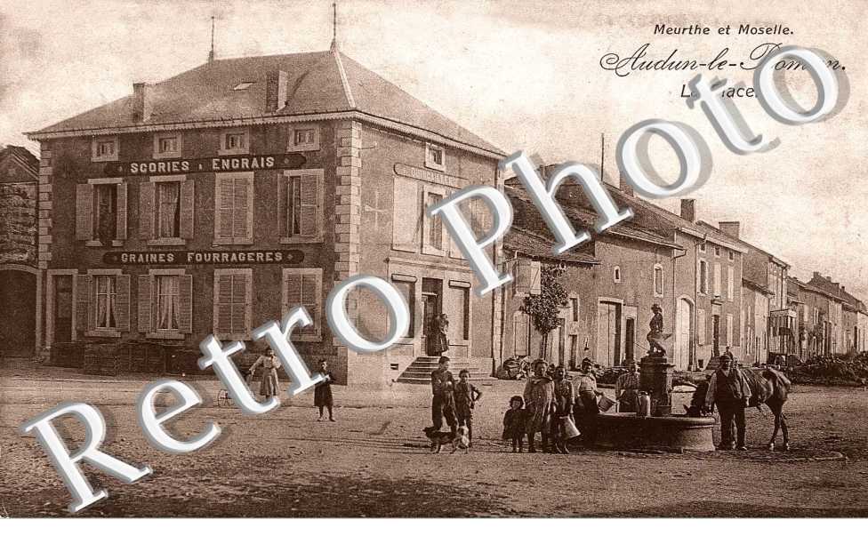 Carte Postale Ancienne AUDUN LE ROMAN - Gare En Ruines, Meurthe-et-Moselle (54), Allemande