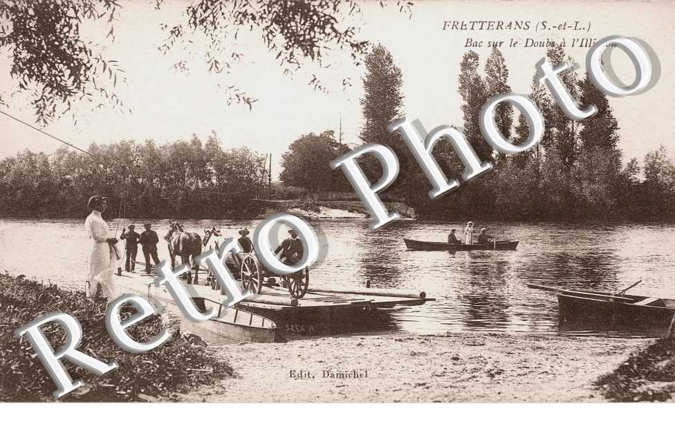 Bac sur le Doubs à L&#039;Iliaton