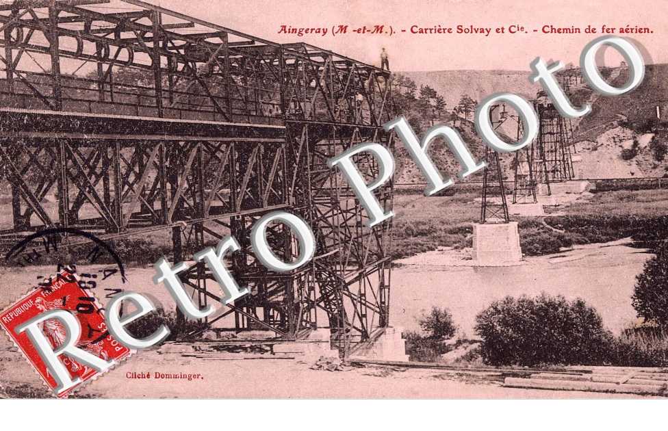 Carrieres  Solvay et Cie chemin de fer aerien