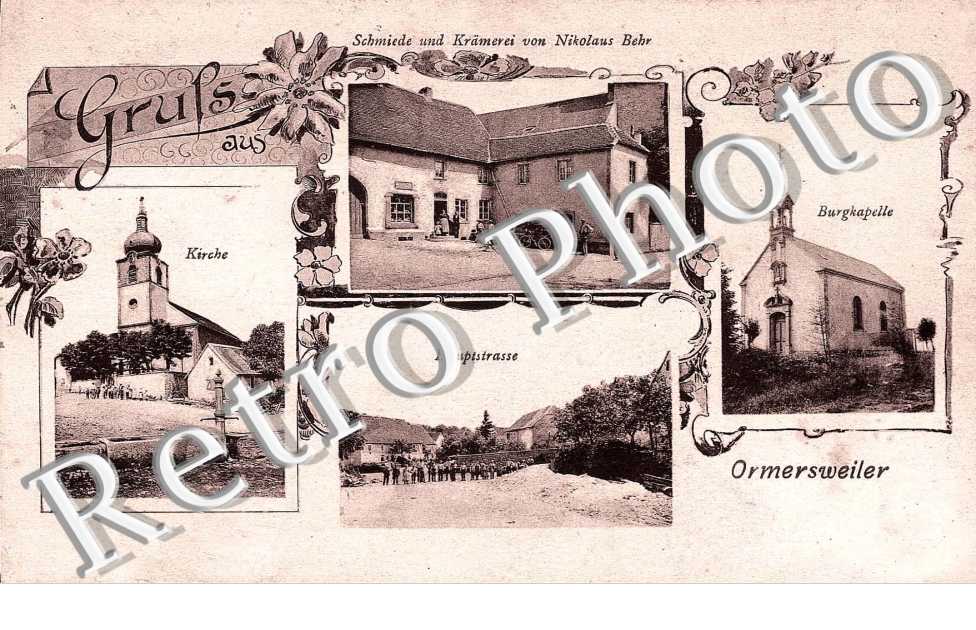 Schmiede un Kramerei von Niklaus Behr Kirche Haupstrasse Burgkapelle