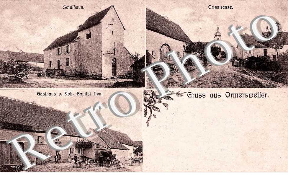 Gasthaus v. Joh. Baptist Neu. Schulhaus Ortsstrasse